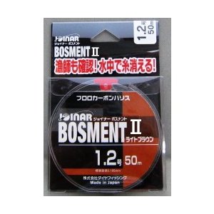 ダイヤフィッシング　ジョイナー　ボスメント2　フロロカーボン　ライトブラウン　1.2号　50m