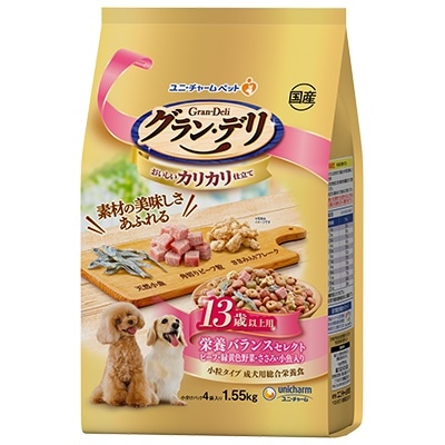ユニチャーム　グラン・デリ カリカリ仕立て　13歳以上用　1．55ｋｇ【ｍ特】