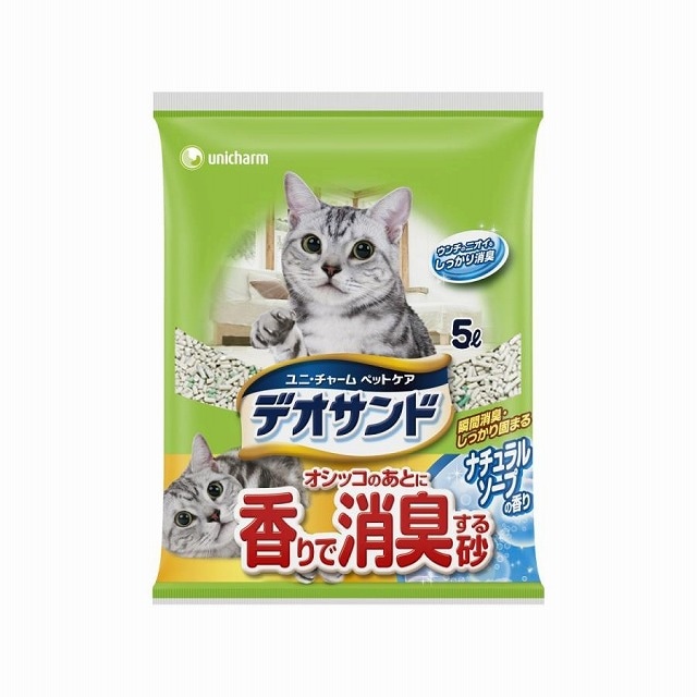 デオサンド香りで消臭する砂ナチュラルソ－プ5Ｌ【ｍ特】