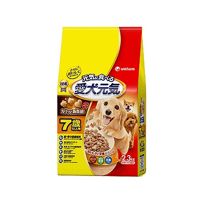 愛犬元気 7歳以上用 ビーフ 2．3kg | ドライフード | ニシムタ