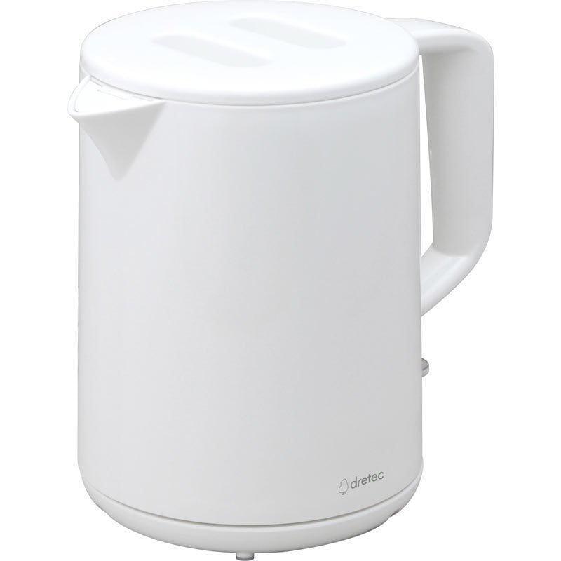 ドリテック 電気ケトル タルボ 1.0L ホワイト PO-360WT
