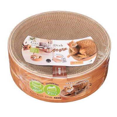 エイムクリエイツ　ガリガリディッシュ　スクラッチャー　インテリア　ティーブラウン