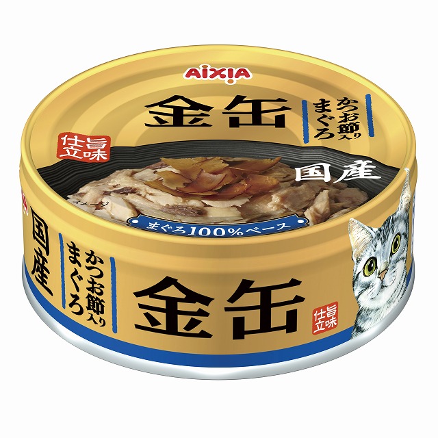 アイシア AIXIA　金缶　かつお節入りまぐろ 70g