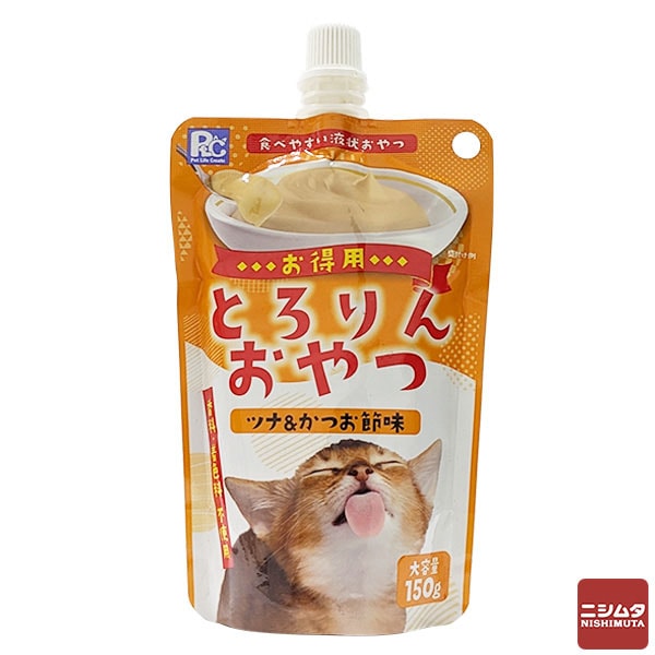 PLC　とろりんおやつ　ツナ＆かつお節　猫用　150g