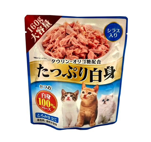 ペットライフクリエイト　たっぷり白身かつお　シラス入り　大容量160g