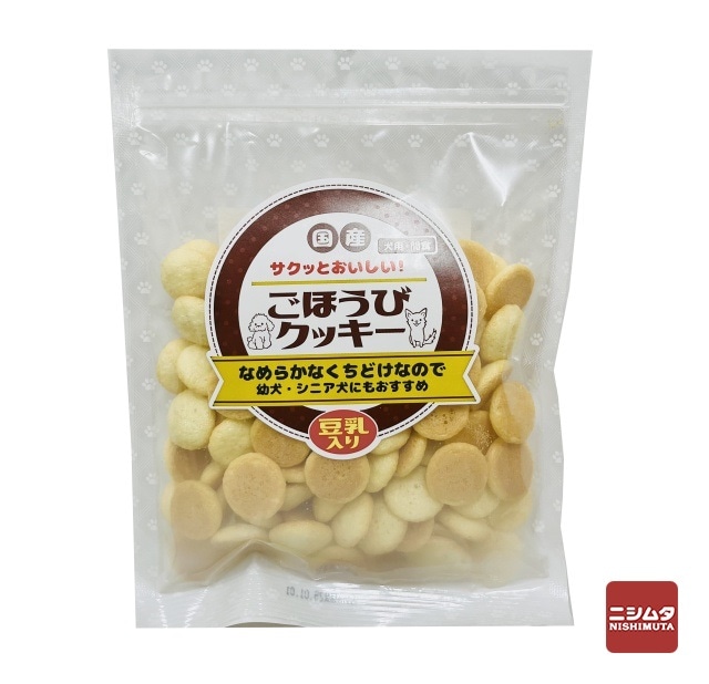 ペットライフクリエイト　国産ごほうびクッキー　豆乳入り　80g　犬用