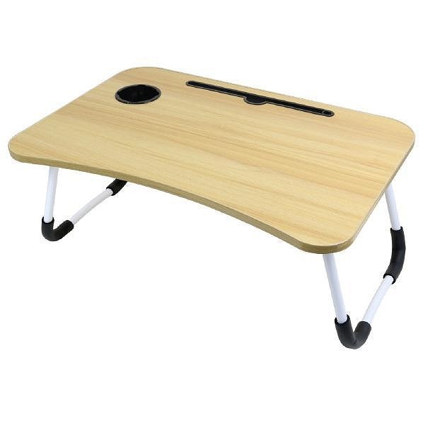 トレードワン　折りたたみガジェットテーブル　ブラウン