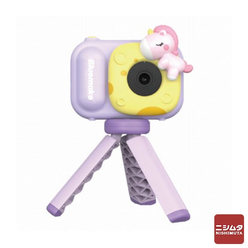高橋国際商事 キッズカメラ 三脚付 パープル TK-Z02PP