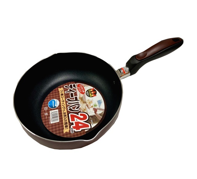 ヒラノトレーディング フッ素加工 ディープパン 24cm NSN-004 ガス火専用