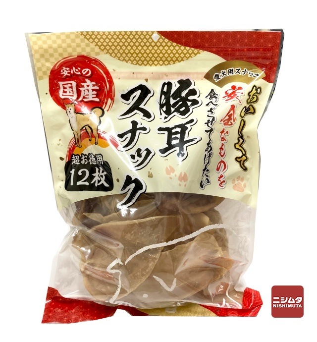 レーブ　豚耳スナック　超お徳用12枚　国産　犬用　スナック