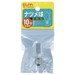 エルパ  ナツメ球  10W  G-14H(C) 【クリア】