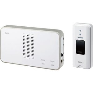 エルパ  ワイヤレスチャイム　受信器＋押ボタン送信器セット　EWS-S5030