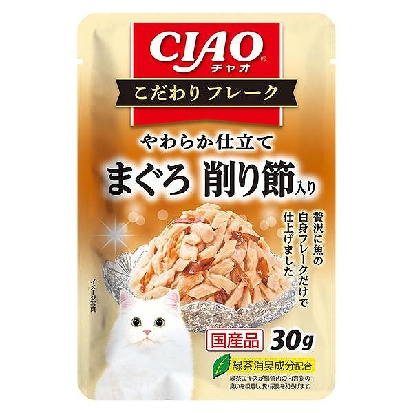 いなば ペットフードこだわりフレーク まぐろ 削り節入り 30g