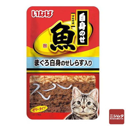 いなば マルウオ 白身のせパウチ まぐろ白身のせしらす入り ゼリータイプ 40g