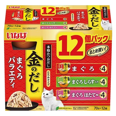 いなば　金のだしカップ　12P　まぐろバラエティ　12個パック
