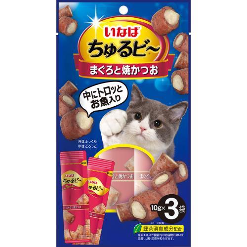 いなば　ちゅるビ〜　まぐろと焼かつお　10g×3袋