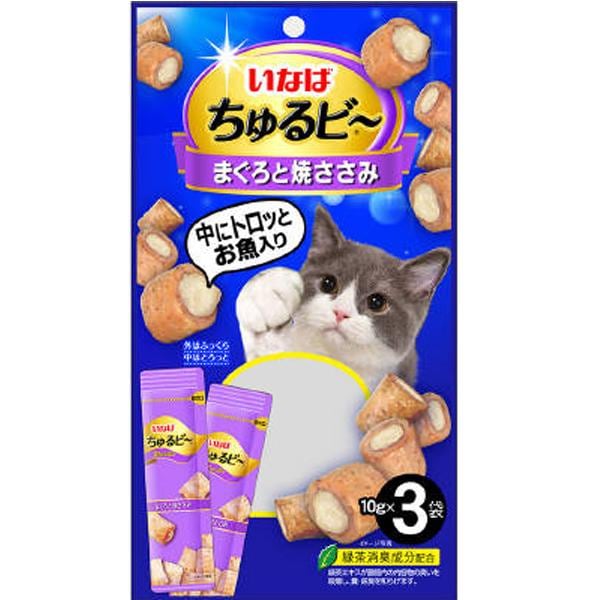 いなば　ちゅるビ〜　まぐろと焼ささみ　10g×3袋