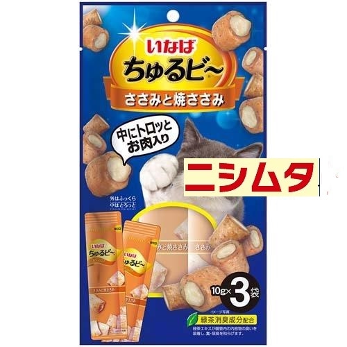 いなば　ちゅるビ～　ささみと焼ささみ　10g×3袋