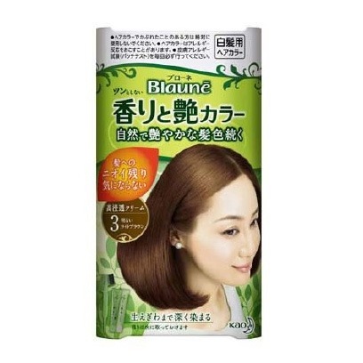 ブローネ 香りと艶カラー クリーム 3 明るいライトブラウン | 白髪用