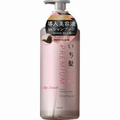 いち髪 プレミアム エクストラダメージケアシャンプー シルキースムース ポンプ ( 480ml )