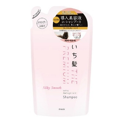 クラシエ いち髪 THE PREMIUM エクストラダメージケア シャンプー シルキースムース 詰替用 340ml