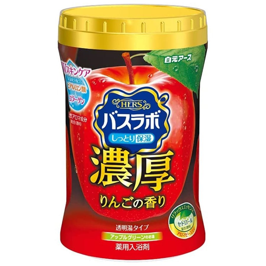 【医薬部外品】 白元アース HERS バスラボ ボトル濃厚リンゴの香り 600g 