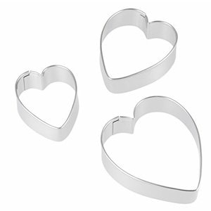 貝印 KHSクッキー抜き型ロングハート 3個入DL636 | 製菓用品