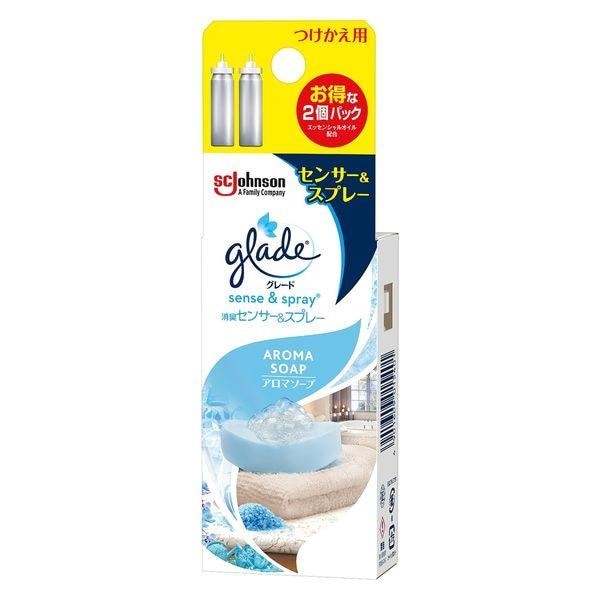 SCJohnson  glade(グレード)  消臭センサー＆スプレー つけかえ用カートリッジ 18mL×2個パック アロマソープ