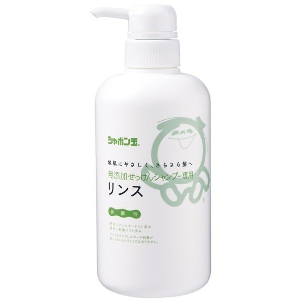 シャボン玉石鹸   無添加せっけんシャンプー専用リンス 本体 520mL 