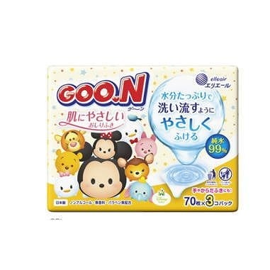 グ～ン　肌にやさしいおしりふき詰替　70枚＊3個