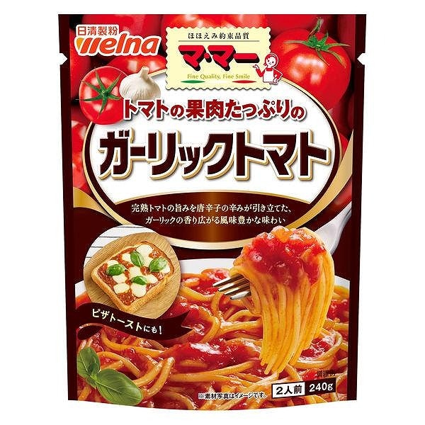 日清製粉ウェルナ マ・マー トマトの果肉たっぷりのガーリックトマト 240g