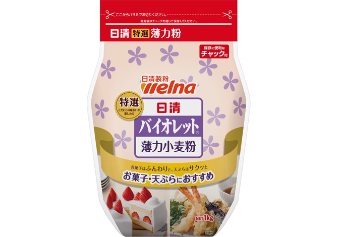 日清製粉ウェルナ 日清 バイオレット 薄力小麦粉(チャック付)　1kg