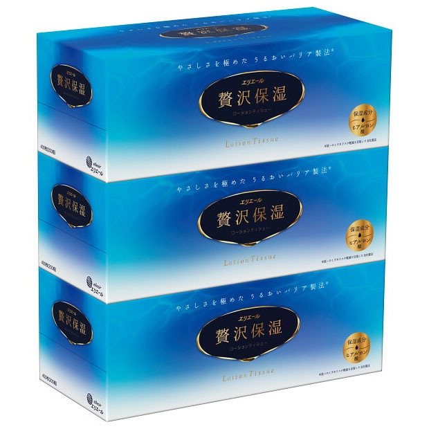 大王製紙 エリエール 贅沢保湿 200組 3個パック 花粉 花粉対策