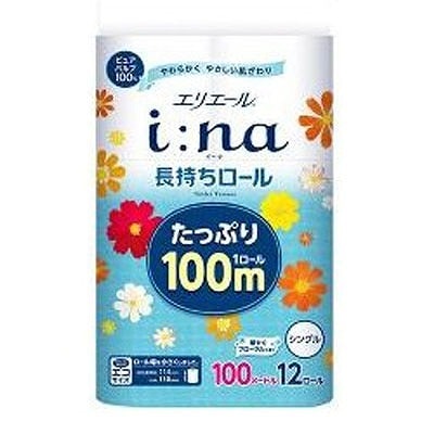 エリエール　イーナ トイレットティシュー シングル ( 12ロール )  