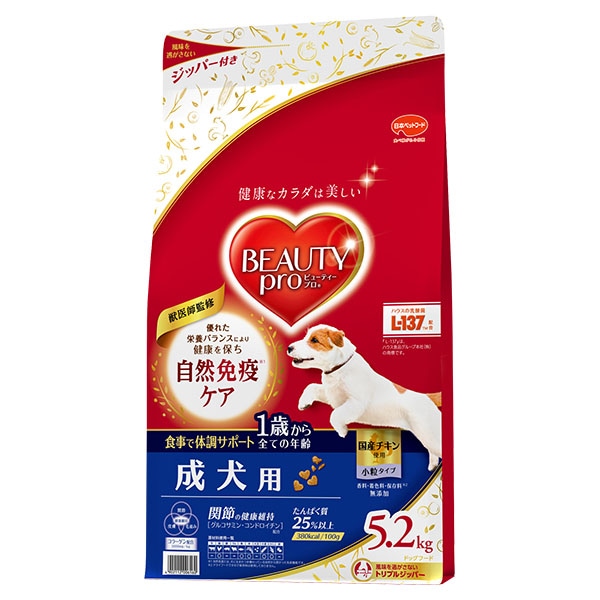 日本ペットフード ビューティープロ ドッグ 成犬用 1歳から 5.2kg