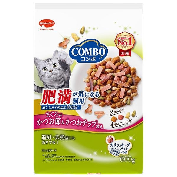 日本ペットフード コンボキャット 肥満が気になる猫用 600g 