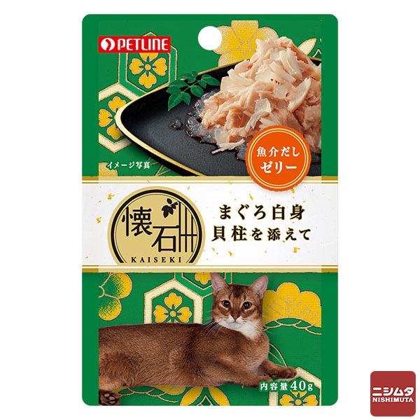 ペットライン　懐石レトルト　まぐろ白身貝柱を添えて　魚介だしゼリー　40g