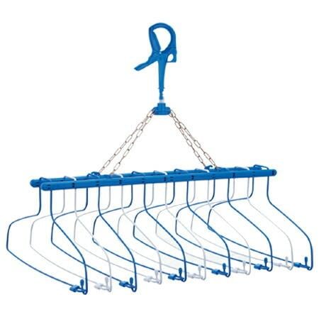 ニシダ(Nishida)  スキップ ハンガー11連式 プレミアム ダークブルー