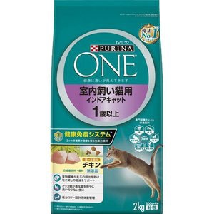 ネスレ　ピュリナワン　室内飼い猫用　チキン　2Kg 6袋 ネスレ ピュリナ ワンキャット 1歳以上 室内猫チキン 2kg | プレミアム