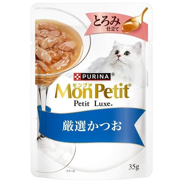 ネスレ モンプチ プチリュクスパウチとろみ厳選かつお 35g | レトルト