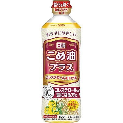 日清オイリオ 日清こめ油プラス【特定保健用食品 特保】 600g ペットボトル