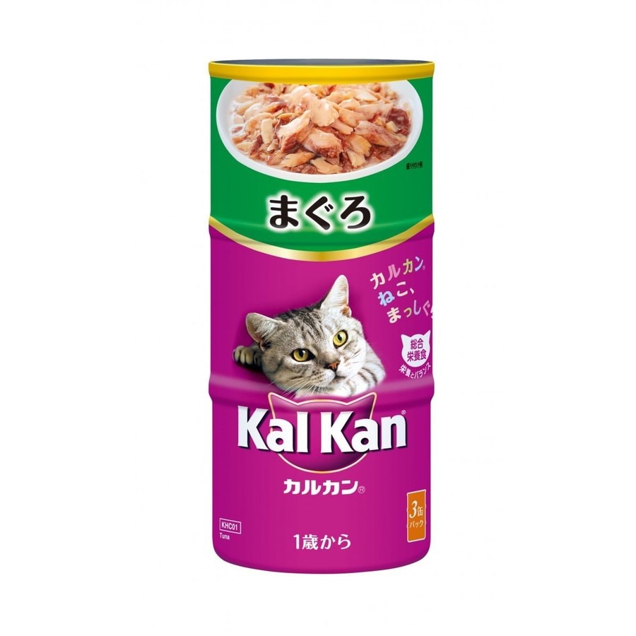 マースジャパン カルカンハンディ缶 1歳から まぐろ 160g×3P 猫 キャット ペットフード