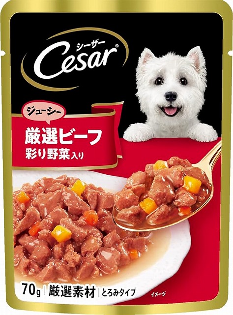 マースジャパン シーザー 厳選ビーフ入り 野菜入り 70g | レトルト
