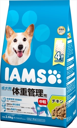 マースジャパン アイムス 成犬用 体重管理用 チキン 中粒 2．6kg