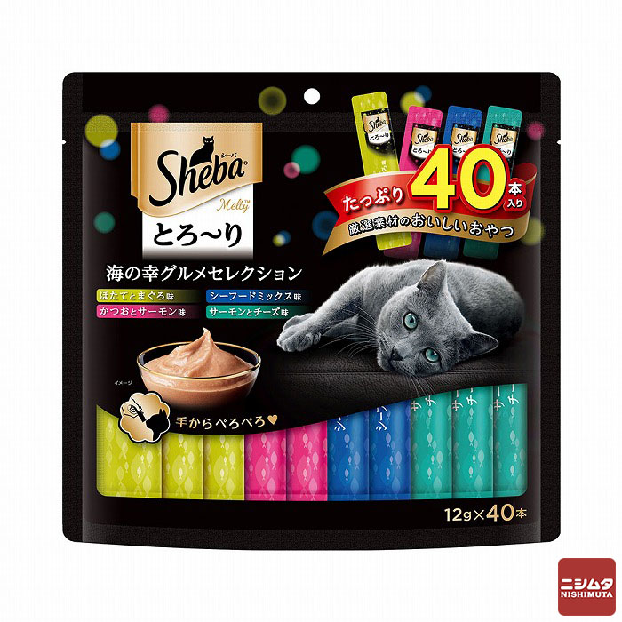 マースジャパン シーバ とろ～りメルティ 海の幸グルメセレクション 12g×40本入【ｍ特】