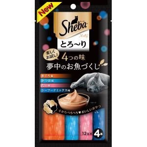 マースジャパン シーバ とろ～り メルティ 4つの味 夢中のお魚づくし 12g×4本