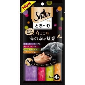 マースジャパン シーバ とろ～り メルティ 4つの味 海の幸の魅惑 12g×4本