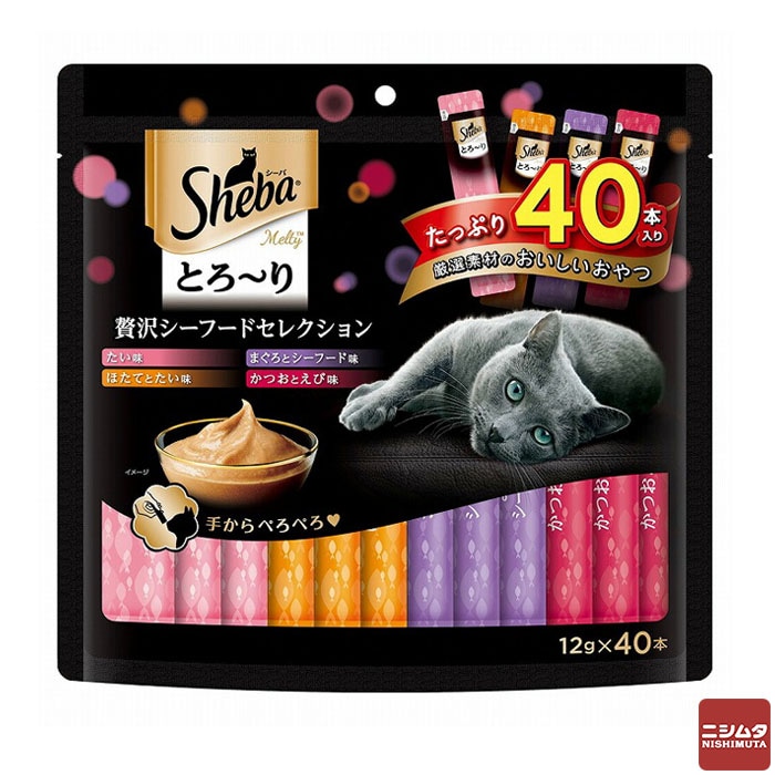 マースジャパン シーバ とろ～り メルティ 贅沢シーフードセレクション 12g×40本【ｍ特】