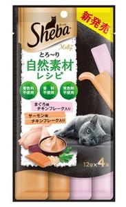 マースジャパン シーバ とろ～りメルティ 自然素材レシピ まぐろ味フ レーク入り 12g×4P