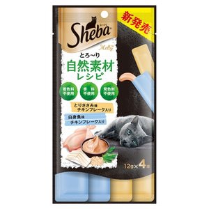 マースジャパン シーバ とろ～りメルティ 自然素材レシピ ささみ味 フレーク入り12g×4P